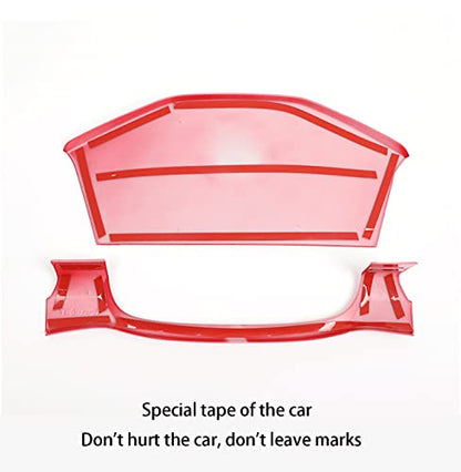 Car Accessories Fit for Toyota Tacoma 2016-2022 2023 Inner Look Central Console Dashboard Panel Cover Trim Frame (Red) ABS 2PCS - color: Red