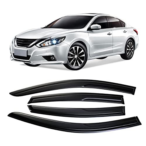 Window Visors Rain Guards Deflector 4 Piece Set Designed for 2013-2018 Nissan Altima 94861 - size: 2013-2018 Nissan Altima