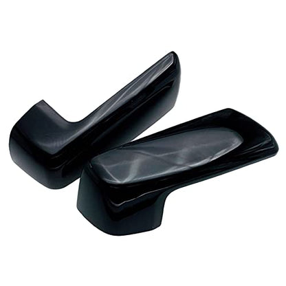 Door Wing Mirror Cover Side Rear View Mirror Cover Case Rearview Mirror Housing Carbon Fiber/Black 2019-2023 Compatible with Chevrolet Silverado 1500 Compatible with GMC Sierra 1500