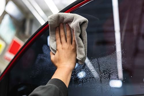 The Rag Company - Premium FTW Microfiber Cleaning Towels for Glass, Windows, Mirrors, Polished Surfaces - Streak-Free, Scratchless, 16" x16”, Green, 3-Pack - color: Green