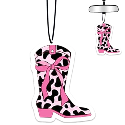 Cowgirl Air Freshener Hanging for Car Scented Ornaments Mirror Cute Car Fresheners Cowgirls Car Accessories Auto Interior Decor Scent Home Bathroom Closet Cowgirl Gifts for Women Men - color: Cowgirl