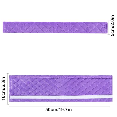 Amooca Soft Automotive Seat Belt Cover Seatbelt Shoulder Pad Neck Protector Cushions Universal Fit SUV Trucks Backpack Violet Extra Long 19.7in - color: Purple, size: 19.7in-1pc