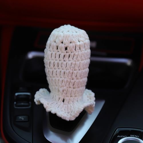 Crochet Shift Knob Cover, Universal Handmade Sunflower Boho Car Accessories for Women, Car Shift Boots Knobs Cover Automotive Interior Fits Car Truck SUV (47#SC) - color: 47#SC