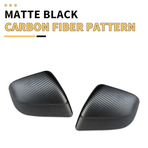 MAXDOM Side Mirror Cap Compatible with Tesla 2025+ Model Y Juniper (Matte Carbon Pattern, Model Y Juniper 2025+) - color: Matte Carbon Pattern