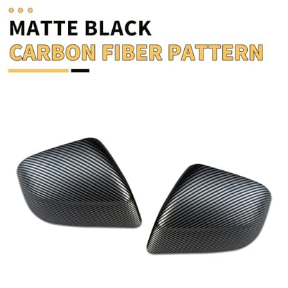 MAXDOM Side Mirror Cap Compatible with Tesla 2025+ Model Y Juniper (Matte Carbon Pattern, Model Y Juniper 2025+) - color: Matte Carbon Pattern