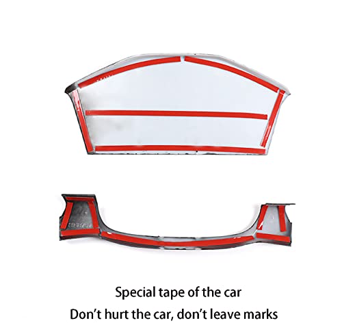 Car Accessories Fit for Toyota Tacoma 2016-2022 2023 Inner Look Central Console Dashboard Panel Cover Trim Frame (Carbon Fiber Style) ABS 2PCS - color: Carbon Fiber Style