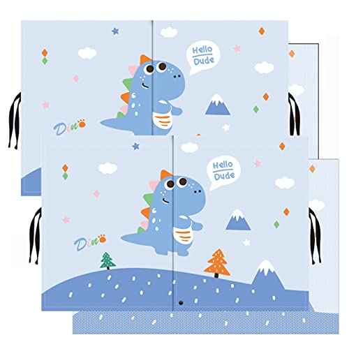 Car Sun Shade for Baby - EOHMAK Car Side Window Sun Shade Cover Upgrade Double Opening Car Interior Curtain Sun Blocker Blind (Blue Dinosaur, 2 Pack) - color: Blue Dinosaur, size: 2 Pack