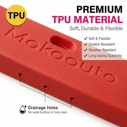 DIY Charm License Plate Frame Racing Red, 1-Pack Premium TPU License Plate Holder Compatible with Shoe Charms, Anti-Theft Stainless Steel Hardware Kit & Tools, Rattle-Proof Drainage Design - color: Red, size: 1 PC