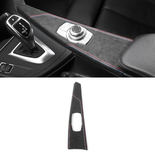 Betterhumz Car Center Console Multimedia Button Panel Trim Cover for Alcantara for BMW F30 F32 F34 2013-2019 328i 320i 318li 435i 420i 430i 425i Molding Sticker Interior Accessories