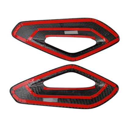 NVCNX Hard Carbon Fiber Accessories for Mercedes Benz GLE GLS 350 450 450e 580 53 63 S AMG 2020 2021 2022 2023 2024 2025 2026 Center Console Sides Armrest Cover Molding Interior Trim 2PCs - color: Center Console Sides Armrest Handle Trim