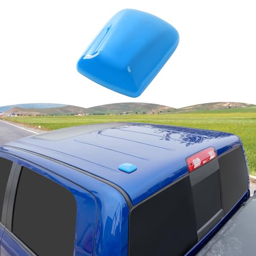 RT-TCZ Roof Antenna Cover Trim Decoration Exterior Accessories for Dodge Challenger 2009-2024,for Dodge Charger 2010-2024,for Dodge Ram 2010-2015 (Light Blue) - color: Light blue