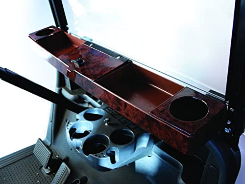 Buggies Unlimited Universal Golf Cart Dash Tray/Organizer | Woodgrain Finish | Compatible with Most Models