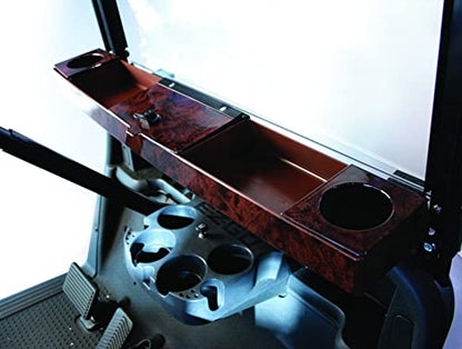 Buggies Unlimited Universal Golf Cart Dash Tray/Organizer | Woodgrain Finish | Compatible with Most Models