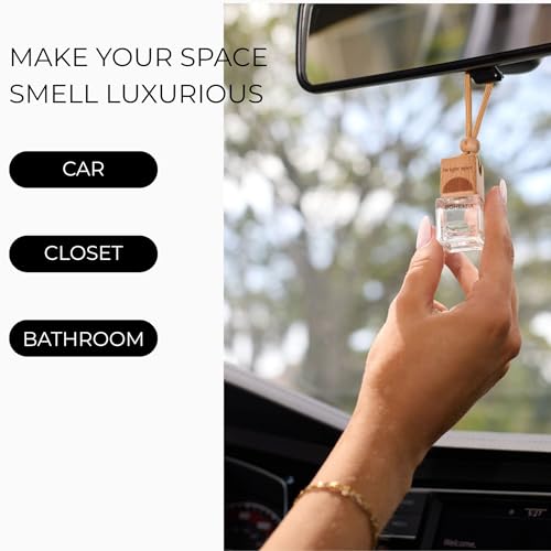 120 Day Car Air Freshener - Long Lasting Coconut Sandalwood Scent for Auto and Home - Non-Toxic Refillable Hanging Diffuser - size: 0.2 Fl Oz (Pack of 1)