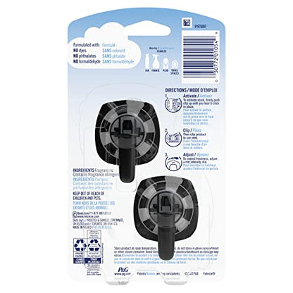 Febreze Car Vent Clip Air Freshener, Odor Eliminator for Up to 30 Days Freshness, 2 Clips (Old Spice) - size: 0.14 Fl Oz (Pack of 1)