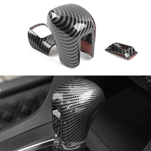 YINGTUU for Honda Civic 2016-2021Accessories Inerior Stickers Gear Shifting Knob Cover Decals Carbon Fiber Pattern - color: Gear Shifting Knob Cover