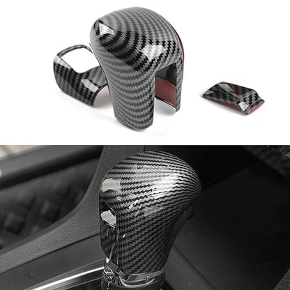 YINGTUU for Honda Civic 2016-2021Accessories Inerior Stickers Gear Shifting Knob Cover Decals Carbon Fiber Pattern - color: Gear Shifting Knob Cover