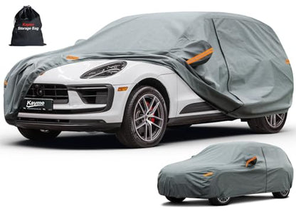 Kayme Heavy Duty Car Cover Custom Fit Porsche Macan, Waterproof All Weather for Automobiles, Full Exterior Covers Rain Sun UV Protection. - size: Custom Fit Porsche Macan-1