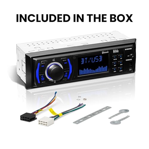 BOSS Audio Systems 616UAB Car Stereo With Bluetooth - Single DIN, MP3, USB, Aux-in, AM/FM, No CD DVD Player - style: 616UAB