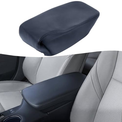 KBH Center Console Armrest Cover Replacement for Toyota Avalon 2013 2014 2015 2016 2017 2018, Vinyl Leather, Car Arm Rest Lid Skin Upholstery, Anti-Scratch, Dark Gray (Without Lid) - color: Dark Gray, size: Center Console Cover Replacement