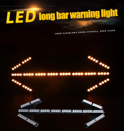 35" L x 14" H LED Arrow Lights Traffic Advisor Arrow Stick for Tow Trucks/Strobe Directional Arrow Board Light Bar