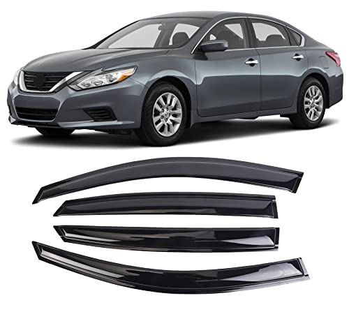 Window Visors Rain Guards Deflector 4 Piece Set for 2013-2018 Nissan Altima 94861 - size: 2013-2018 Nissan Altima