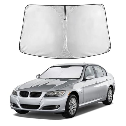 EcoNour Windshield Sunshade Compatible for BMW 3 Series 2006-2009 2010 2011, Sun Visor for Front Windshield & Window Sun Shade Cover, UV Heat Blocker & Protector, Car Accessories - size: For BMW 3 Series (2006-2011)