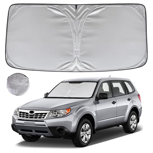 KAYZT Windshield Sun Shade for 2009-2013 Su-baru Forester Foldable Sunshade Front Window Custom Fit Car Accessories - size: for 2009-2013 Su-baru Forester