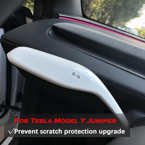 YHCDSEA Steering Lever Cover for Tesla Model Y Juniper, Gear Shift Cover Accessory - Decorative Cover (My Juniper-White) - style: MY Juniper-White