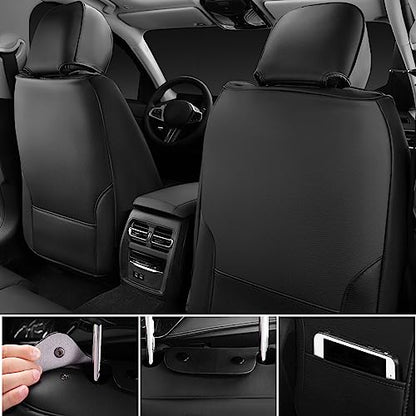CAR PASS Nappa Leather seat Covers Bling Diamond Car Seat Covers Full Set Universal Cushioned, Waterproof Heavy-Duty Anti-Slip Luxury, Fit for SUV Sedan,Sparkly Glitter Women Crystal Blue Rhinestone - color: Blue Diamond, size: Full Set