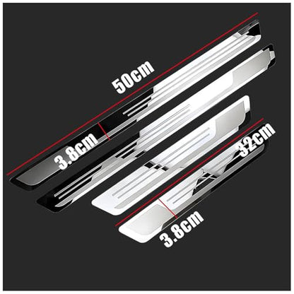 4pcs Car Door Sill Protector for Toyota Camry 1983–2025 2026 XV70/XV80, Stainless Steel Car Door Sill Scuff Plate Door Sill Guard Scuff Plate Cover Door Entry Guard Anti-Scratch