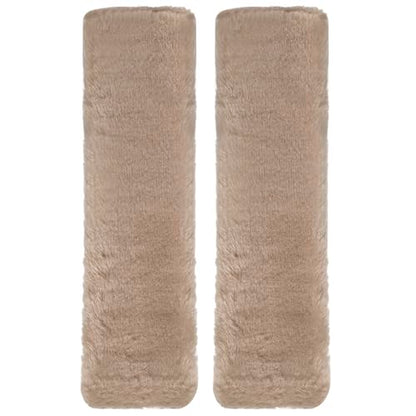 HARFINGTON 2pcs Car Seat Belt Pad Soft Fiber Seatbelt Shoulder Strap Covers Comfortable Driving Cushion Universal Car Accessories for Car, Taupe - color: Taupe