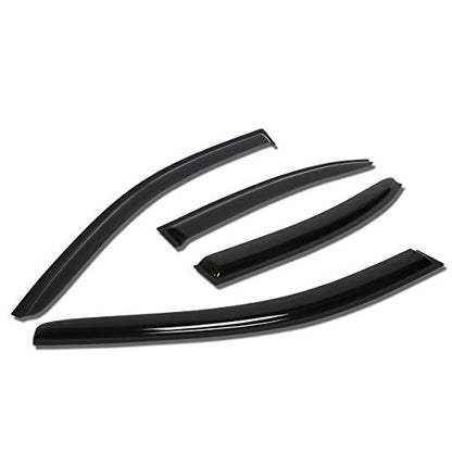 Auto Dynasty Rain Guards Tape-On Compatible with 2011-2016 Volkswagen Jetta MK6 Sedan, 4-Pieces Window Visor Deflector - size: 11-16 Volkswagen Jetta 4-Door