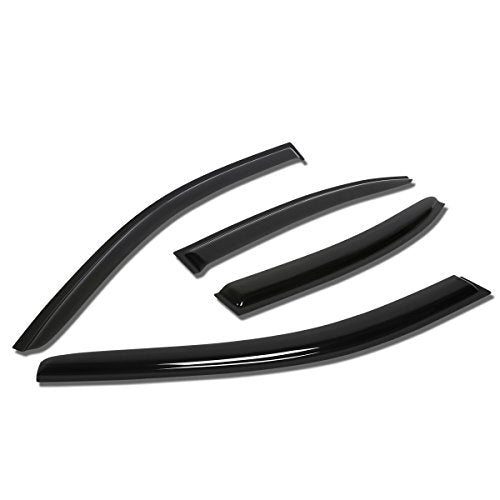 Auto Dynasty Rain Guards Tape-On Compatible with 2011-2016 Volkswagen Jetta MK6 Sedan, 4-Pieces Window Visor Deflector - size: 11-16 Volkswagen Jetta 4-Door