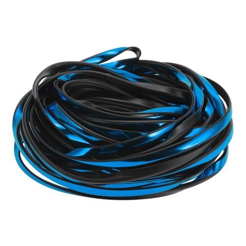 Universal Car Door Edge Guards, Exterior 39.37ft U-Shaped Door Scratch Protection Guard PVC Chrome Blue, 1 Pc - color: Chrome Blue, size: 39.37ft(12M)