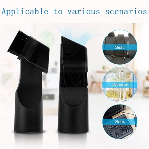 6 Pack Round Dust Brush For Shark Vacuum Attachment Replacement Shark Vacuum Brush Attachment with Vacuum Hose Adapter, For Most Vacuum Cleaners Accessories - style: 6Pack for Shark Vacuum Brush Attachment