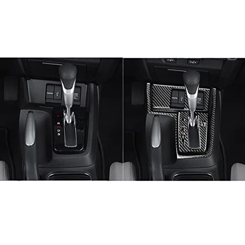 Real Carbon Fiber Center Console USB Charging Port Panel Gear Shift Panel Sticker Cover Accessories Compatible with Honda Civic 9 Coupe/Sedan 2013 2014 2015 Black - A - Kit - color: Center Console Usb Charging Port Gear Shift Panel - a - Kit