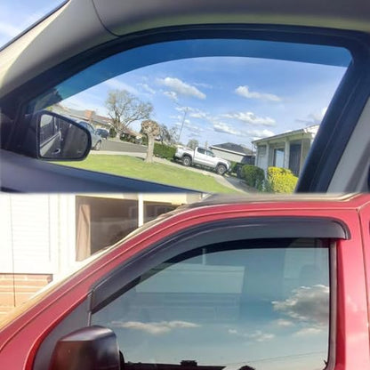 Side Window Wind Deflector fit for 2009-2013 Nissan Rogue&2014-2015 Rogue Select,4pcs Outside Mount Style Shade Sun Rain Guards Set,Dark Smoke Window Visors 94076 - size: 09-13 Rogue,14-15 Rogue Select