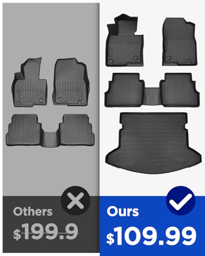 Weather Liner® for Mazda CX5 Floor Mat 4 PCS, All Weather Floor Liners Custom Fit for Mazda CX-5 2025 2024 2023 2022 2021 2020 2019 2018 2017 Full Set Front Rear Cargo Seat for CX5 Accessories