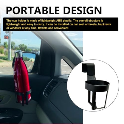 2 PCS Car Cup Holder, Portable Auto Drink Holder Expander, Anti-slip Vehicle Beverage & Cup Storage, Universal for Most Cars (Black #12) - color: Black #12