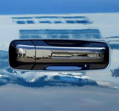 Car Accessories Fit for Dodge Ram 1500 2025 2024 2023 2022 2021 2020 2019 Door Handle Cover Trims （Glossy Black W/O Smart Hole ABS 8PCS - color: Glossy Black W/O Smart Hole