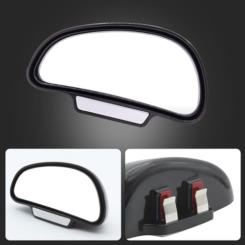 Blind Spot Mirror Adjustable 360 Degree Car Side Mirror, HD Glass Rear View Exterior Accessories Frame Thickness Less than 5MM for Car SUV (single mirror left+right) - style: single mirror left+right