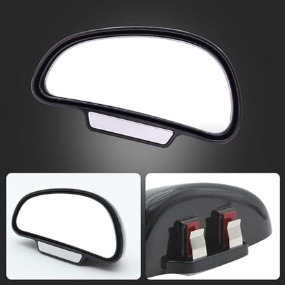 Blind Spot Mirror Adjustable 360 Degree Car Side Mirror, HD Glass Rear View Exterior Accessories Frame Thickness Less than 5MM for Car SUV (single mirror left) - style: single mirror left