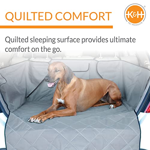 K&H Pet Products Quilted Cargo Cover Gray Standard/Mid-Size Vehicle 54 Inches - color: Gray, size: Standard/Mid-size Vehicle 54 Inches