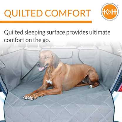 K&H Pet Products Quilted Cargo Cover Gray Standard/Mid-Size Vehicle 54 Inches - color: Gray, size: Standard/Mid-size Vehicle 54 Inches