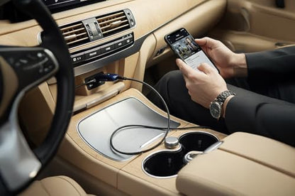 Slash4 Hi-Fi Bluetooth DAC & Headphone Amp ESS Quad DAC ES9219, LDAC/aptX Adaptive, Optical Output, Upgrades Car/Home Audio to High-Res Studio Quality, Wireless Connectivity, USB Powered, Metal Navy