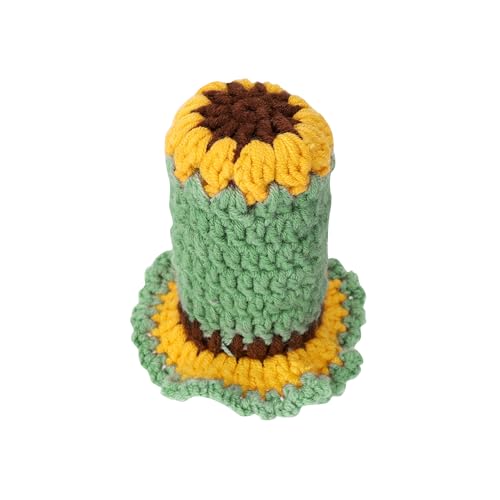Crochet Shift Knob Cover, Universal Handcrafted Sunflower Boho Car Accessories for Women, Shift Boots Knobs Cover Automotive Interior Fits Car Truck SUV (05#SC) - color: 05#SC