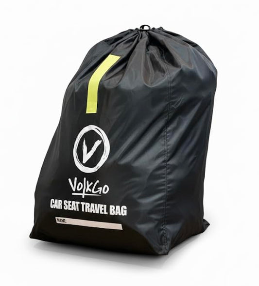 V VOLKGO Car Seat Travel Bag for Air Travel - Large Bag for Airplane, Durable & Water-Resistant Protector with Pouch - Universal Size (Black) - color: Green Hand Straps