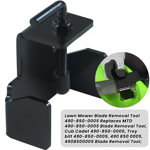 Riding Lawn Mower Blade Removal Tool with Lawn Mower Blade Sharpener and Balancer Replaces MTD 490-850-0005 Blade Removal Tool Cub Cadet 490-850-0005 Lawn Mower Blade Holder Removal Tool - color: A03 1xLawn Mower Blade Removal Tool Kit