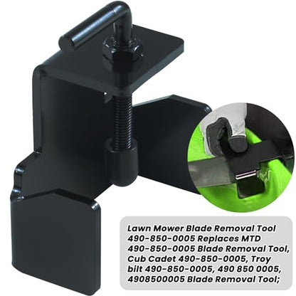 Riding Lawn Mower Blade Removal Tool with Lawn Mower Blade Sharpener and Balancer Replaces MTD 490-850-0005 Blade Removal Tool Cub Cadet 490-850-0005 Lawn Mower Blade Holder Removal Tool - color: A03 1xLawn Mower Blade Removal Tool Kit